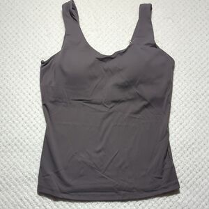 FawnFit Long Length Lift Tank 2.0 With Built-In Bra In Dark Violet